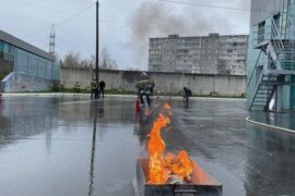 На майских праздниках прошли соревнования внештатных пожарных во Владимире